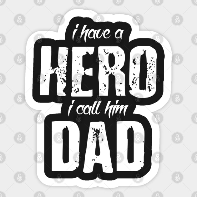 Hero Called Dad Sticker by Vitalitee